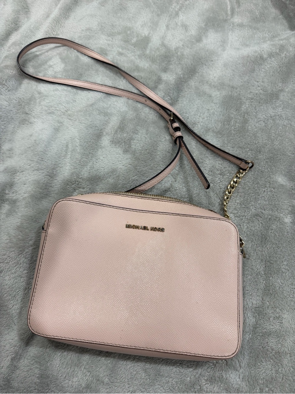 Michael Kors Blush Pink Saffiano Leather Crossbody